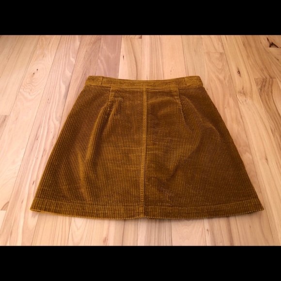 Madewell size 2 brown corduroy button down skirt - Picture 4 of 4
